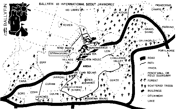 Map of the Ballyfin site